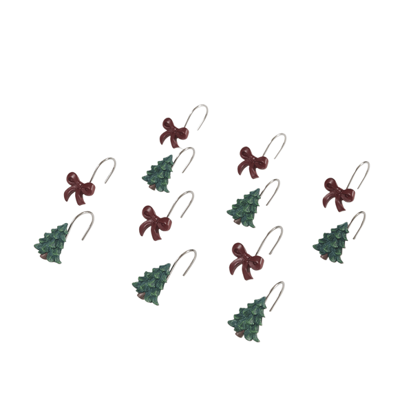 Avanti Snowy Pines Shower Hooks