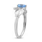 Gemstone Classics&#8482; Sterling Silver Blue Topaz Claddagh Ring - image 2