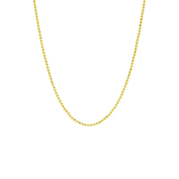 20in. Gold Beaded Necklace - image 