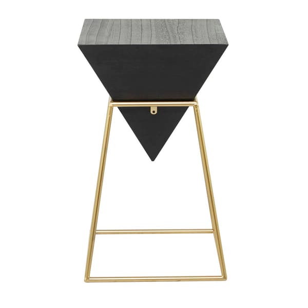 9th & Pike(R) Black Wood Modern Accent Table - image 