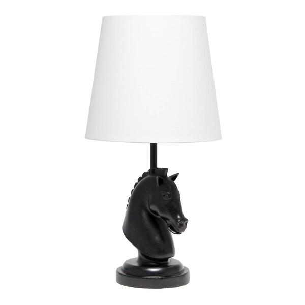 Simple Designs 17.25in. Decorative Chess Horse Table Lamp - image 