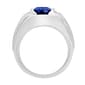 Mens Gentlemen''s Classics™ Created Blue & White Sapphire Ring - image 3