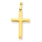 Unisex Gold Classics&#40;tm&#41; 14kt. Gold Hollow Cross Pendant - image 1