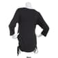 Womens Times Two Bracelet Sleeve Solid Side Tie Maternity Top - image 2