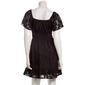 Juniors Jolt Burnout Jacquard Flutter Sleeve V-Neck Skater Dress - image 3