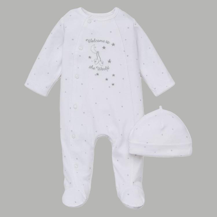 Baby Unisex (Preemie-9M) Little Me® Welcome World Footie Sleeper
