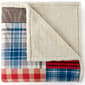 Micro Flannel&#174; Berry Patch Plaid Reverse to Sherpa Blanket - image 4