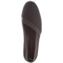 Womens Ashley Blue Solid Canvas Slip On Flats