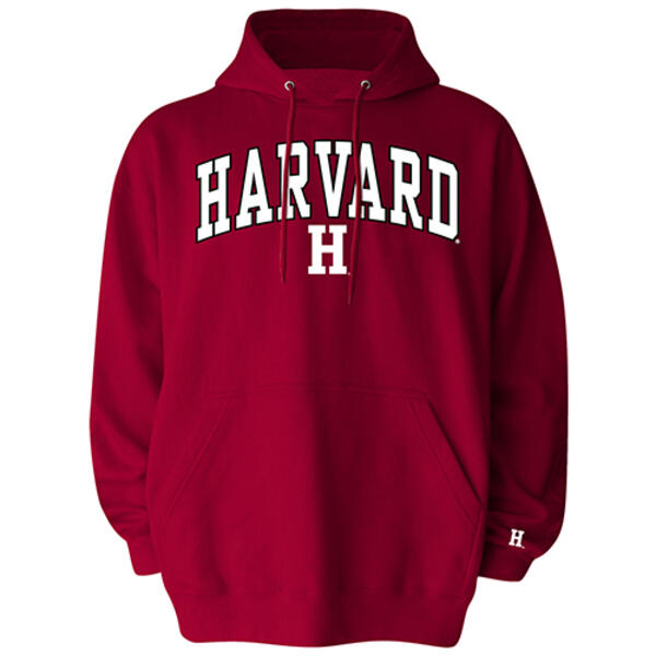 Mens Harvard Mascot One Pullover Fleece Hoodie - image 