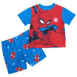 Toddler Boy Spider-Man Web Shorts Sleep Set