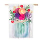 Evergreen Mason Jar Bouquet Garden Flag - image 1