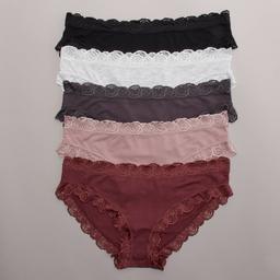 Womens Laura Ashley 5Pk Bikini Panties - LS9743-5PKGF