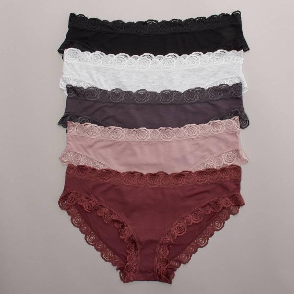Womens Laura Ashley 5Pk Bikini Panties - LS9743-5PKGF - image 