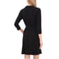 Womens MSK 3/4 Sleeve Blouson 1/2 Zip Solid Dress - image 2