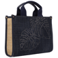 Tommy Bahama Dorothy Embroidered Leaf Medium Denim Tote - image 2