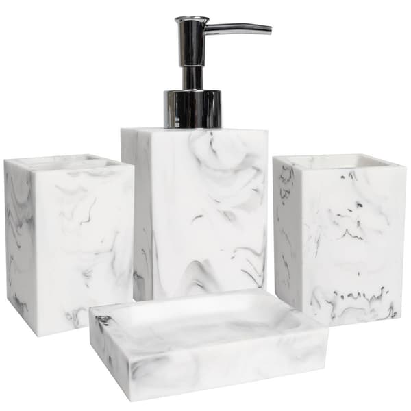 Sweet Home Collection Plaza 4pc. Bath Accessory Set