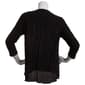 Womens 89th &amp;Madison 3/4 Sleeve Mixed Media Blouse - image 2