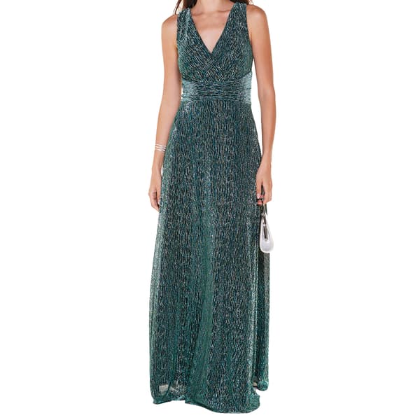 Womens R&M Richards Sleeveless Crinkle Surplus Dress