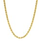 14kt. Gold over Sterling Silver Diamond Cut Rope Chain Necklace - image 1