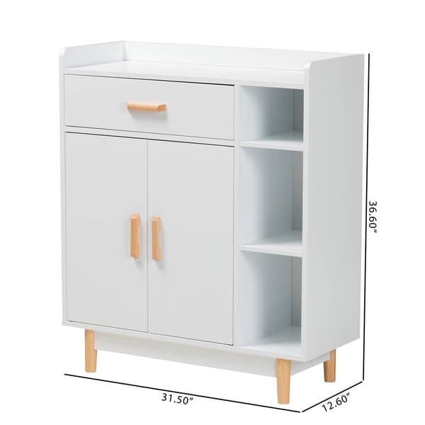 Baxton Studio Russell Two-Tone Wood 2-Door Sideboard