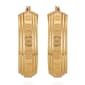 GUESS Embossed Logos Gold-Tone Hoop Earrings - image 3