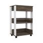 FM FURNITURE Dundee Dark Walnut Kitchen Cart - image 1