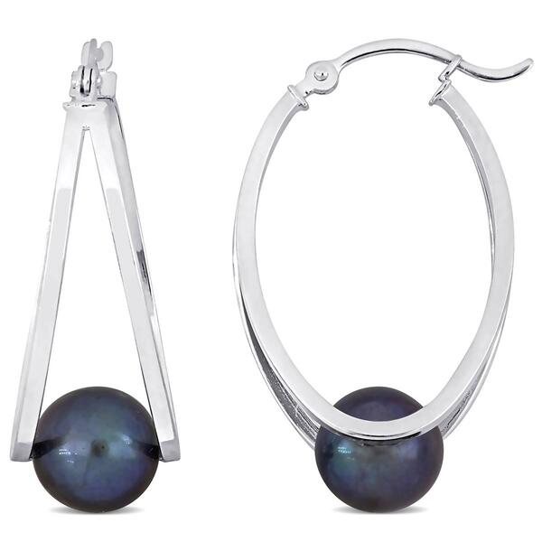 Gemstone Classics&#40;tm&#41; Black Freshwater Fashion Pearl Earrings - image 