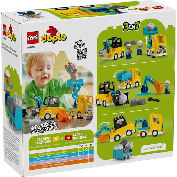 LEGO® Duplo®  3-in-1 Construction Vehicles Building Kit