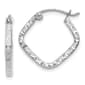 Gold Classics&#40;tm&#41; 14kt. White Gold 2mm Square Hoop Earrings - image 1