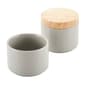 Rachael Ray 2pc. Ceramic Stacking Spice Box Set w/Lid-Grey - image 1