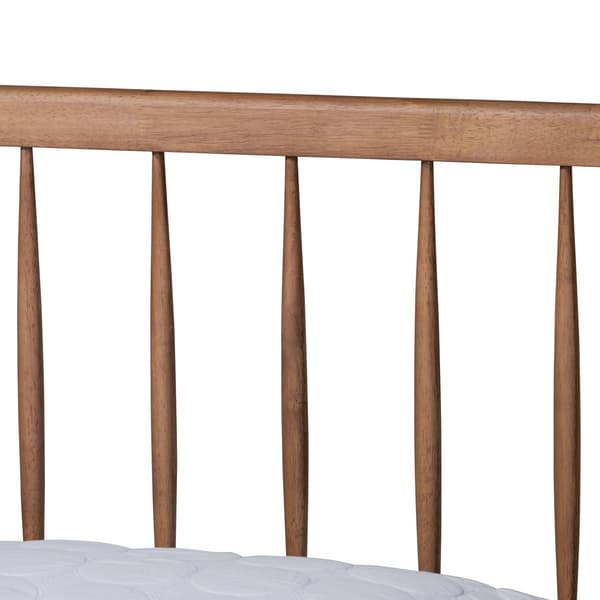 Baxton Studio Sora Ash Walnut Wood Queen Size Platform Bed