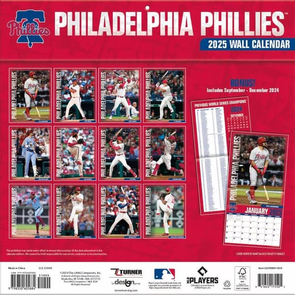 Lang&#174; 2025 Philadelphia Phillies Wall Calendar
