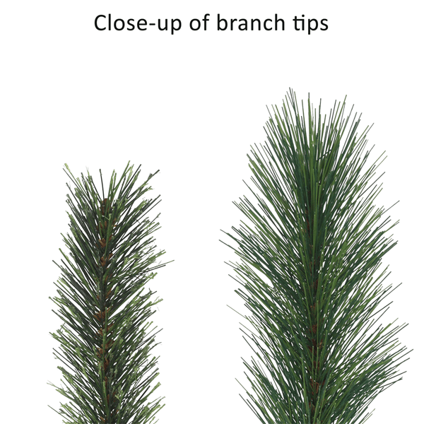 Puleo International 7.5ft. Slim Teton Pine Christmas Tree