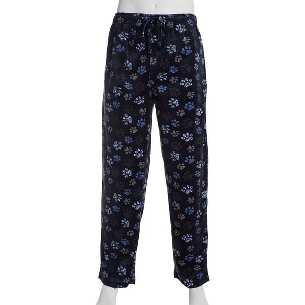 Mens Preswick & Moore&#40;R&#41; Paw Print Silky Pajama Pants - image 