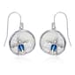 Gemstone Classics&#40;tm&#41; Created Blue Opal Turtle Drop Earrings - image 1