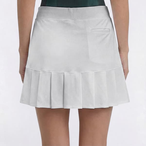 Womens Court Haley Solid Bottom Pleated Skort
