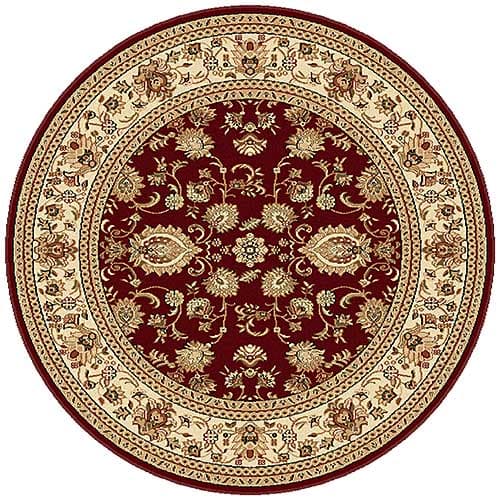 Tayse Sensation Gabrielle Damask Pattern Round Area Rug - image 