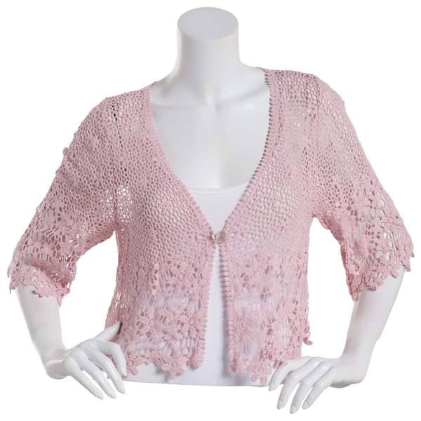 Plus Size Rabbit Rabbit Rabbit Daisy Lace Shrug - image 