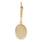 Gold Classics&#40;tm&#41; 14kt. Gold Tennis Racquet Charm - image 1