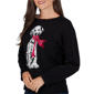 Petite Ruby Rd. Mysterious Romance Dalmatian Intarsia Sweater - image 5