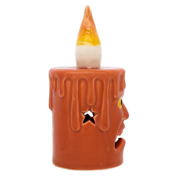 National Tree 7in. Jack O'' Lantern Porcelain Candle - Set of 2