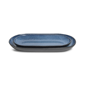 Sango Resona Blue/Black Large Ceramic Serving Platters - Set of 2 - image 5
