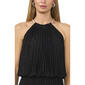 Petite MSK Sleeveless Pleated Chiffon Glitter Evening Gown - image 2