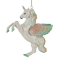 Northlight 5.25in. White Unicorn Glass Christmas Ornament - image 6