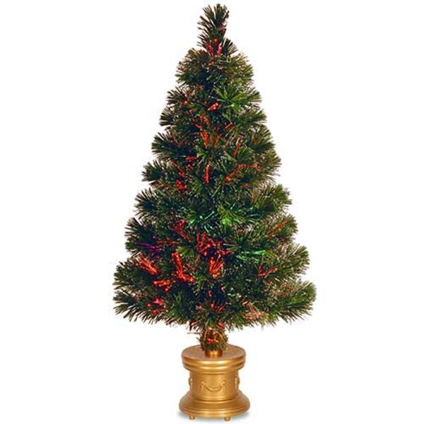 National Tree 32in. Fiber Optic Ice Multi-Color Pre-Lit Tree - image 