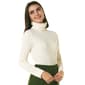Womens Runway Ready Seamless Long Sleeve Turtleneck Tee - White - image 1