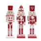 Santa's Workshop 10in. Red and White Nutcracker - Set of 3 - image 1