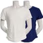 Juniors Pink Rose 2pk. Double Layer Crew Neck Side Ruch Tees - image 1