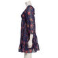 Juniors Jolt Long Sleeve Pucker Chiffon Smock Bodice Skater Dress - image 4