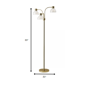 HomeRoots 69in. Gold Three Light Tree Floor Lamp - image 4